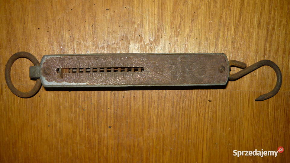 Waga sprężynowa hakowa domowa kuchenna stara Sokółka