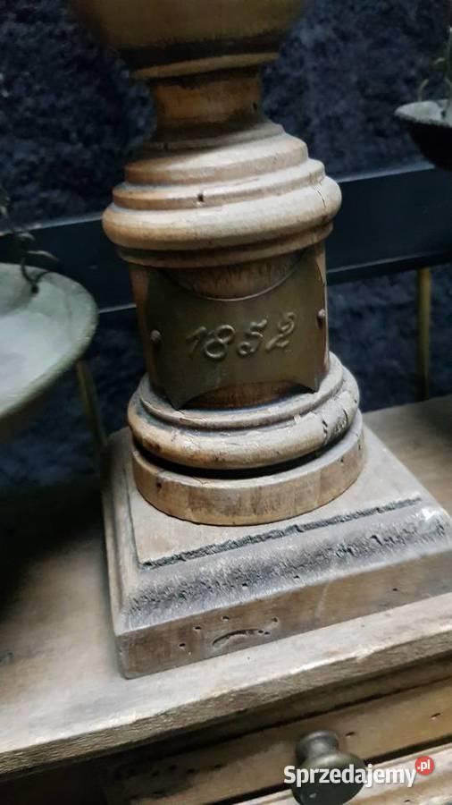 Waga eklektyczna datowana 1852 antyk Orneta