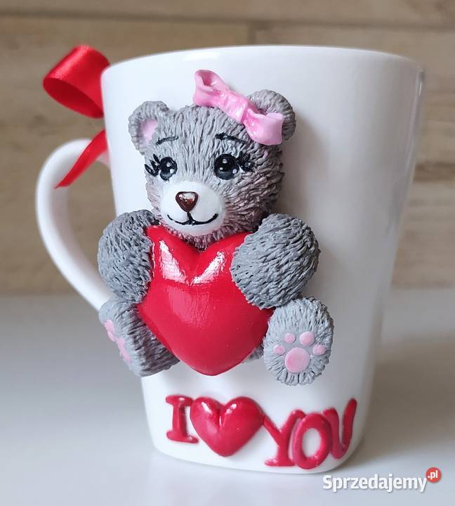 Kubek z misiem ok 200 ml Łódź