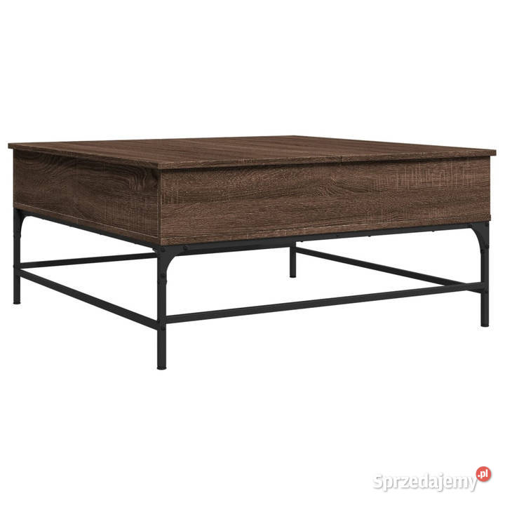 Stolik kawowy brązowy dąb 95x95x45 WM3217068 Warszawa