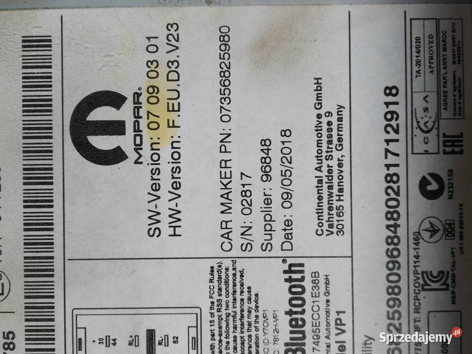 RADIO LIFT EUROPA 07356825980 Fiat Ducato III