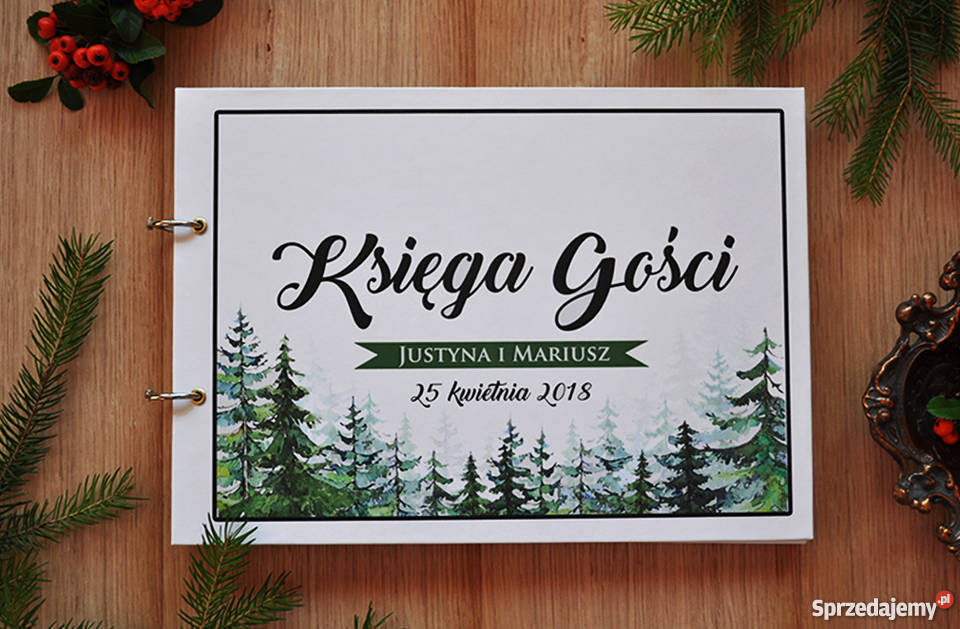 Wyjątkowe zaproszenia ślubne Greenery Stardust Białystok