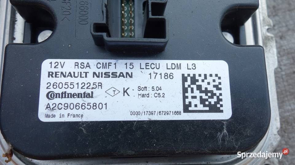 PRZETWORNICA LED RENAULT TALISMAN NISSAN MEGANE Ruda Śląska