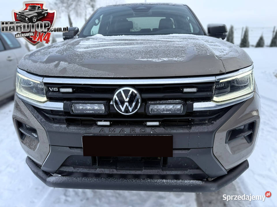 Orurowanie przednie Czarne rozłożyste z blachą Pasłęk