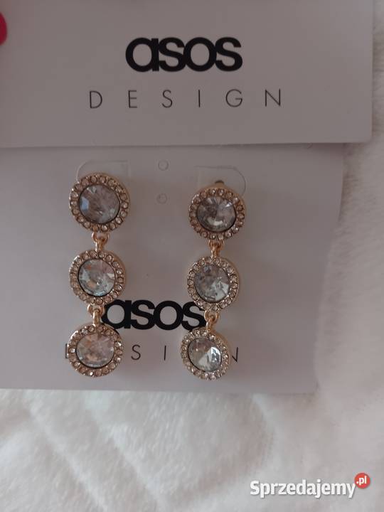 ASOS Bogato zdobione kolczyki ślubne z Londynu Dodatki Kraków