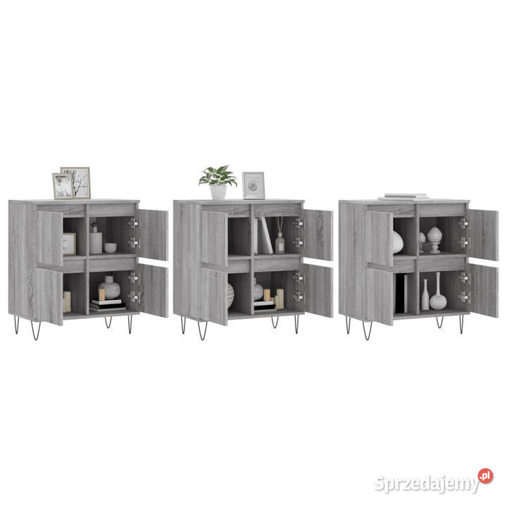 Szafki 3 szary dąb sonoma materiał Szafki Warszawa sprzedam