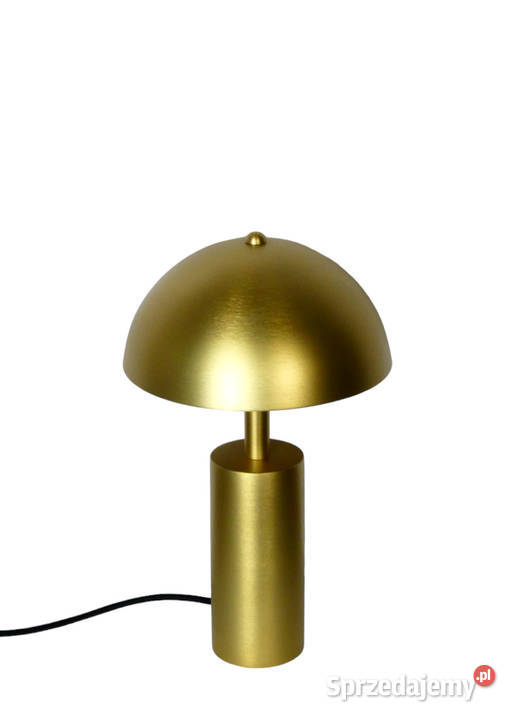 Złota metalowa lampa stołowa GYSTA Nowe sprzedam