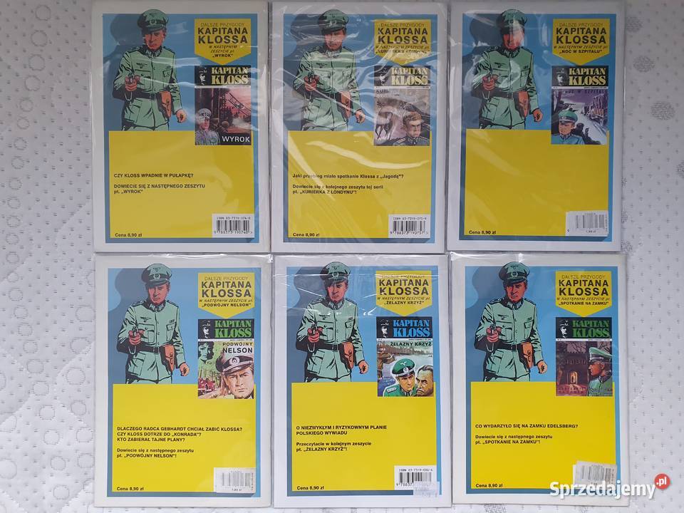 Kapitan Kloss zestaw 6 komiksów wyd Muza 2001 Komiksy Gdynia