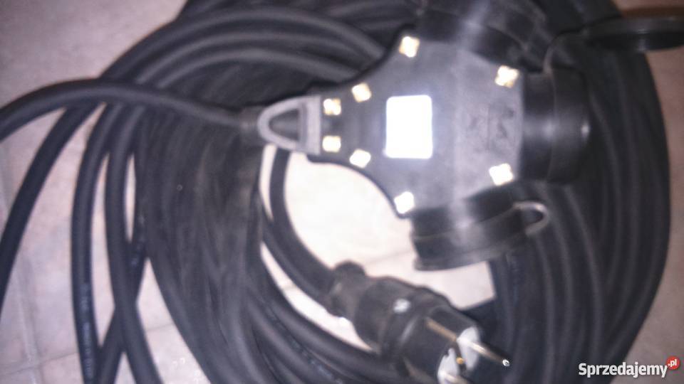 Przedłużacz trójdrożny 25m IP44 230V16A kabel Lublin