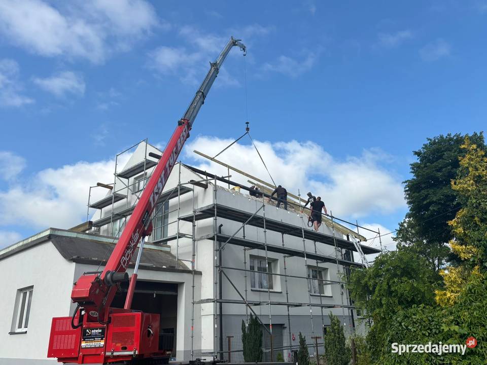 USŁUGI zwyżką i dźwigiem dekarskim Usługi