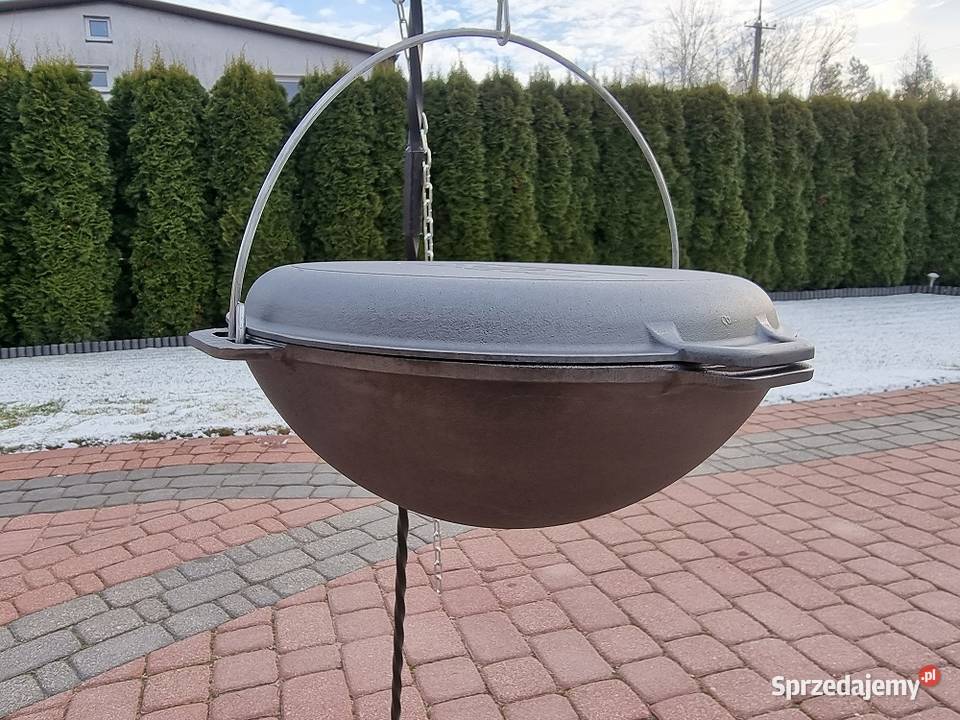 KOCIOŁEK ŻELIWNY KAZAN 8L Z PATELNIĄ Piaseczno