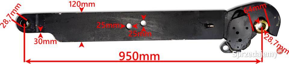 Cięgło Boczne LEWE BELKA 950 mm C385 C385 28 mm Solec Kujawski