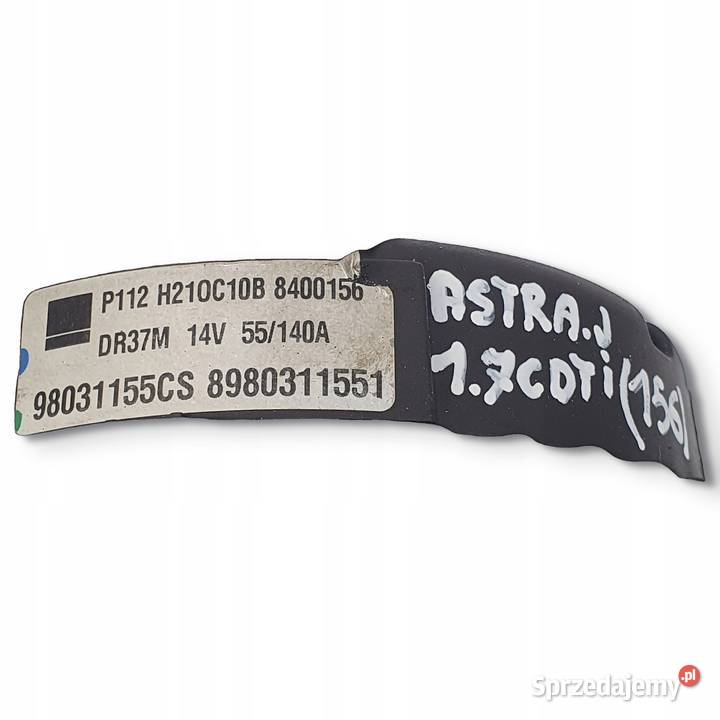 ALTERNATOR Opel Zafira B Astra J Corsa D 17 CDTI