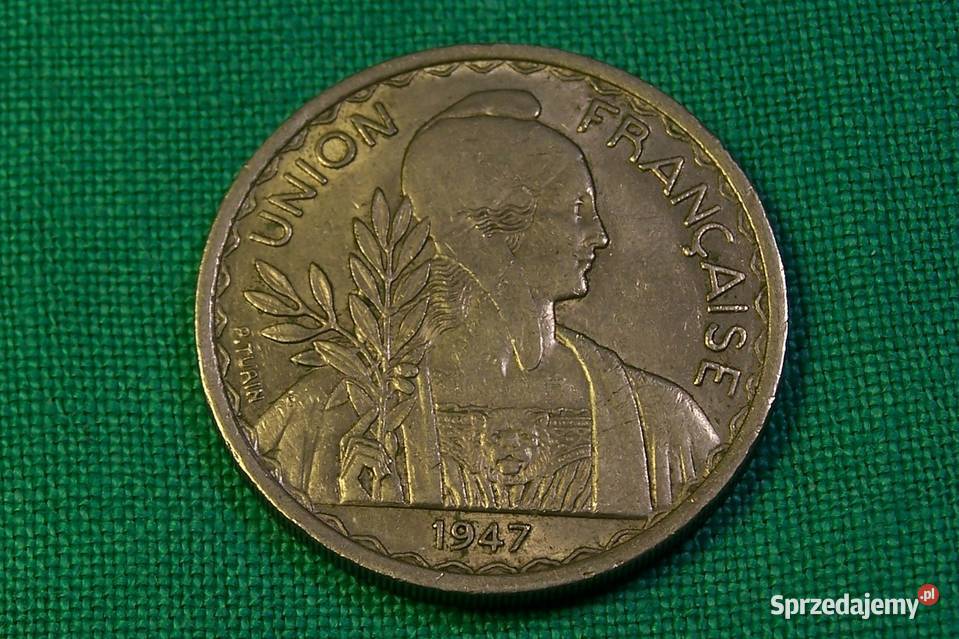 Indochiny Francuskie 1 piastre 1947 Elbląg