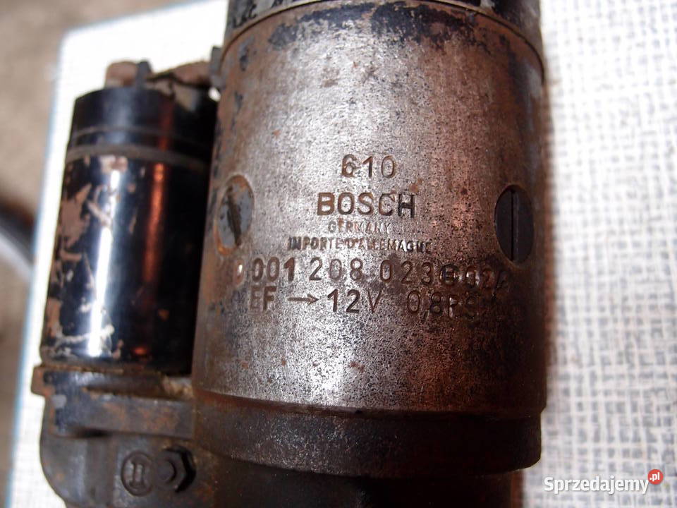 Rozrusznik Bosch 12V 9 zębów 06kW Produkcja PRL Łódź sprzedam