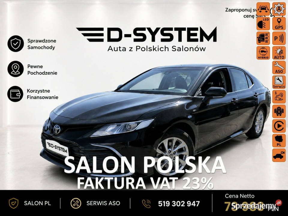 Toyota Camry 2023r Salon Polska 25 HYBRID gniazdo SD Białystok