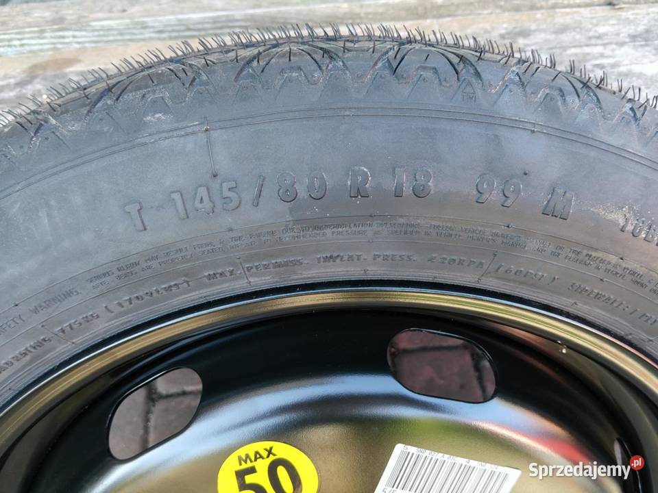 KOŁO DOJAZDOWE DOJAZDÓWKA 5X112 R18 NOWA NOWA Nowy Sącz