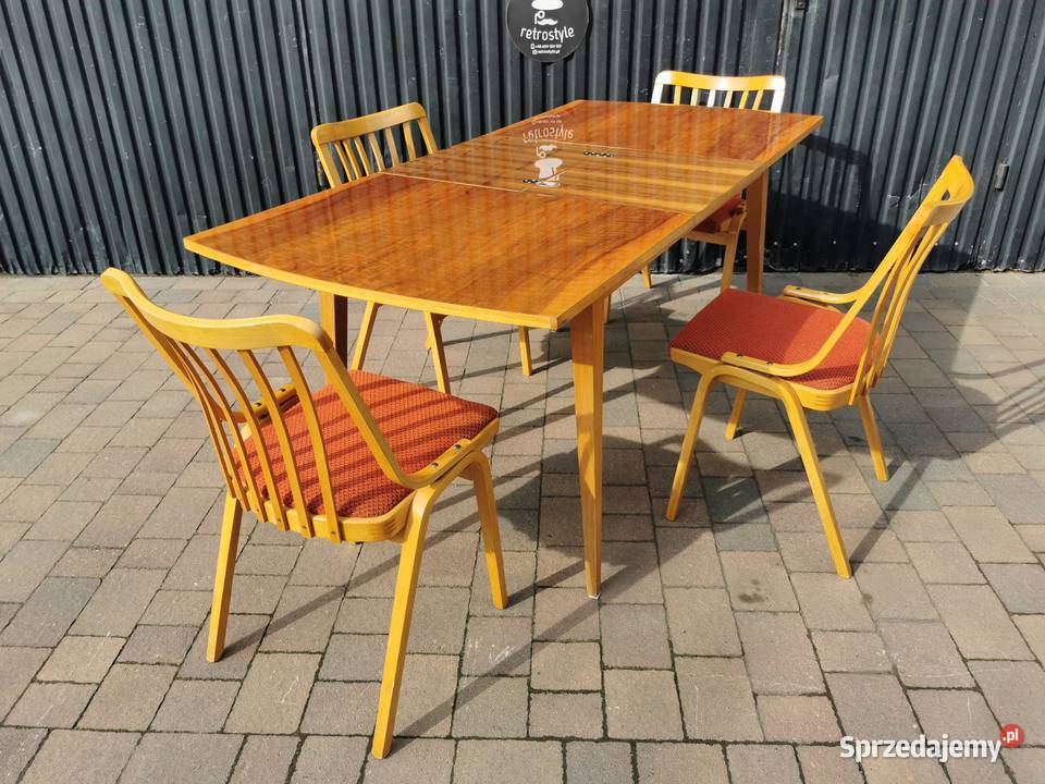 Stół JITONA krzesła TON proj L Volk śląskie Pogórze