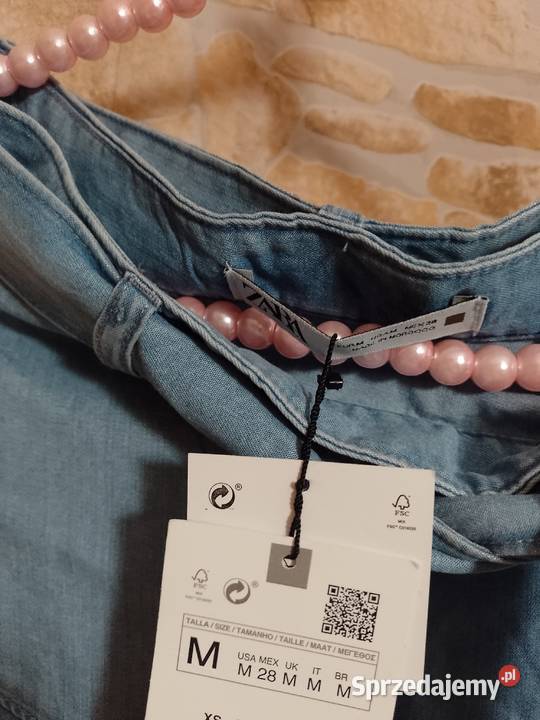38M ZARA Dżinsowe Spódnico spodnie z Madrytu Kraków