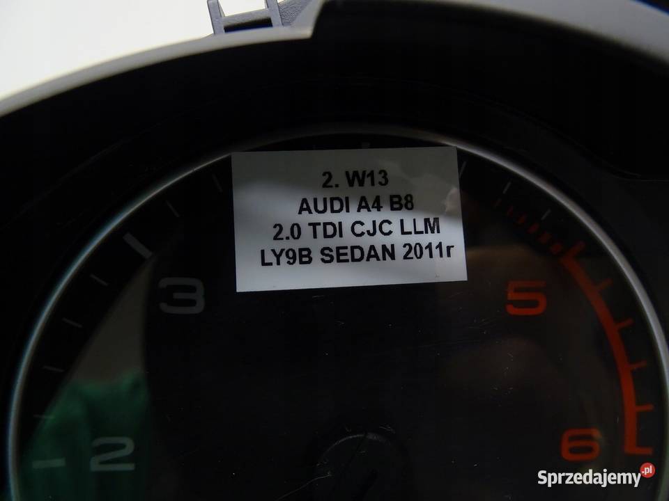 LICZNIK ZEGARY AUDI A4 B8 A5 8T 20 TDI
