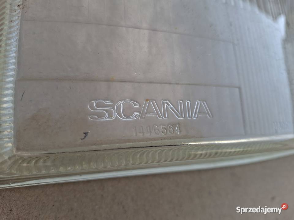 SCANIA E4 4 124 KLOSZ SZKŁO REFLEKTORA PRAWEGO Bieleń