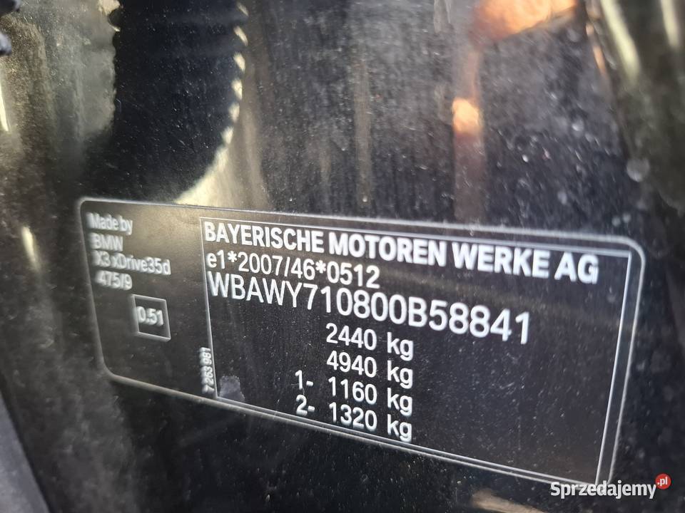 BMW X3 F25 35d xDrive 313 czarny Wrocław