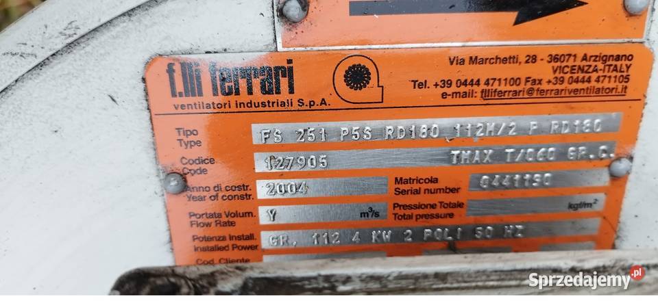 Ventilator turbina sprzedam