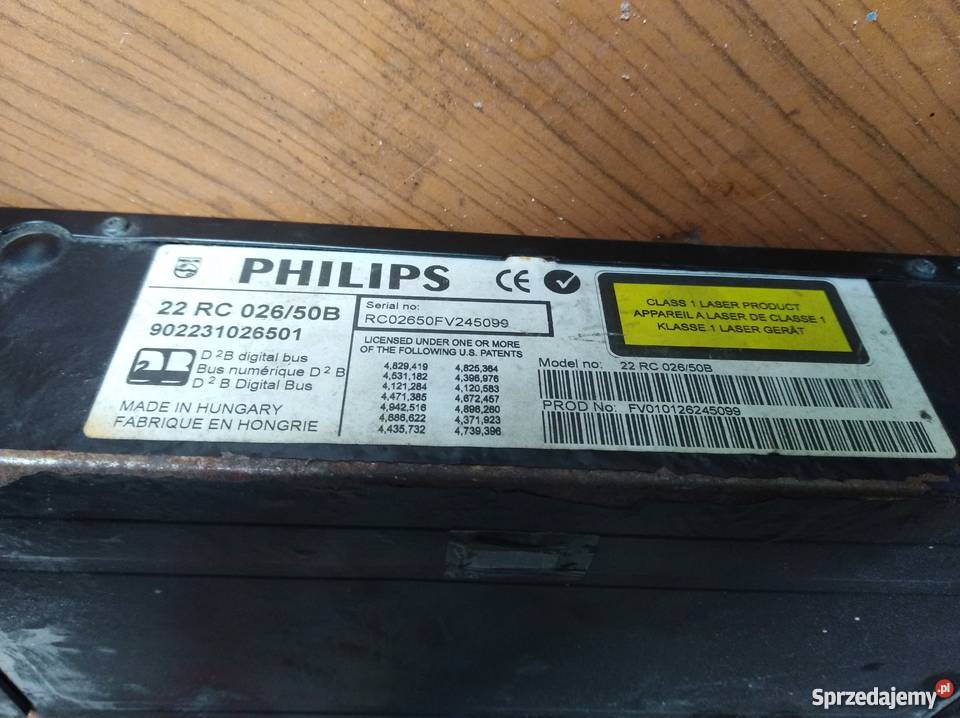 Zmieniarka PHILIPS 22RC02650 RC 026 super stan Wola Osowińska