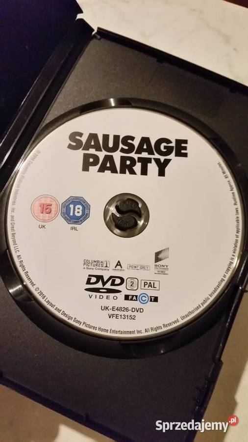 SAUSAGE PARTY 2016 COLUMBIA PICTURES DVD VIDEO 1 płyta lubelskie sprzedam