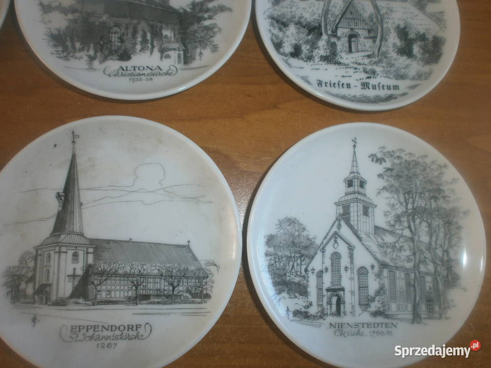 talerzyki miast Niemcy 8 sztuk Kolekcje Zielona Góra sprzedam