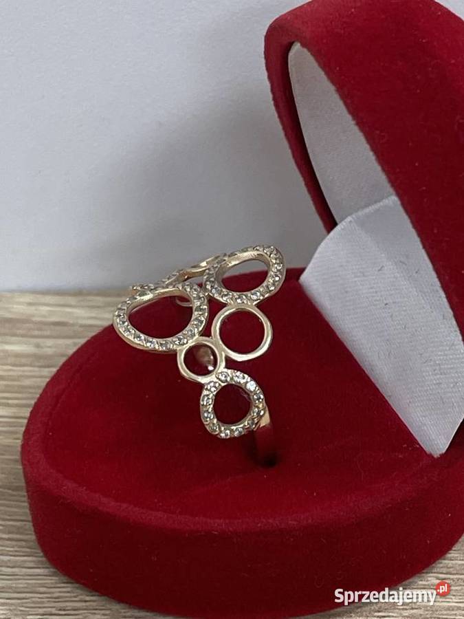 PIERŚCIONEK ZŁOTY R 17 585P W154 Pierścionki Gdańsk