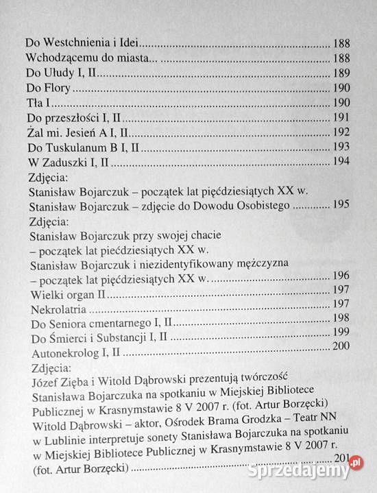 Linie liryki Wybór sonetów Stanisław Bojarczuk miękka