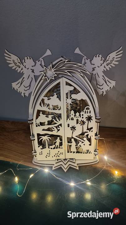 Szopka Bożonarodzeniowa biały Łukta sprzedam