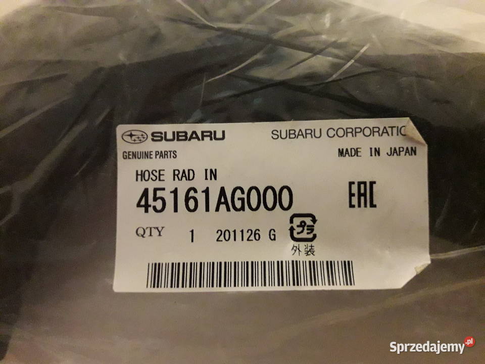 Subaru wąż chłodnicy 45161ag000 impreza legacy węże chłodnicy Układ chłodzenia Kraków