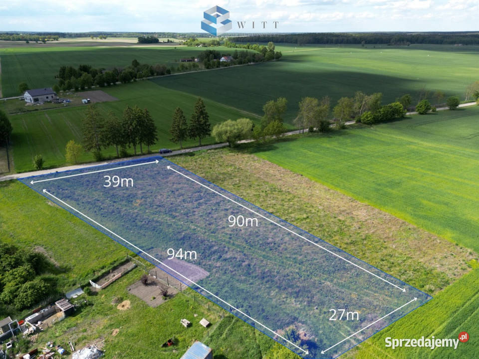sprzedaży gruntu 2962m2 Piotrkowo warmińsko-mazurskie