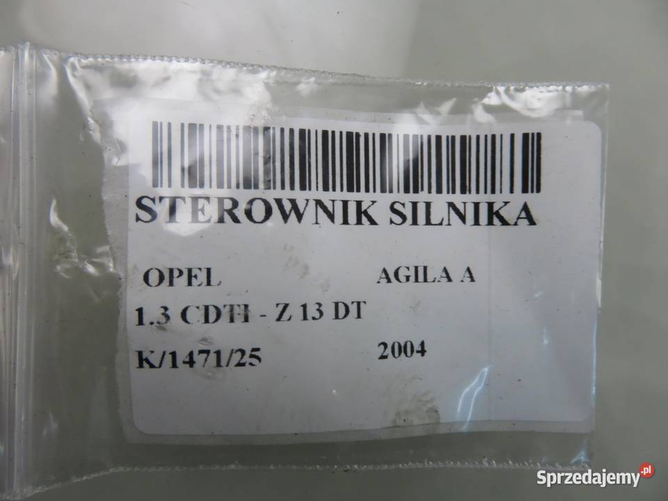 STEROWNIK OPEL AGILA A 13 CDTI Z 13 DT 55187471 sprzedam