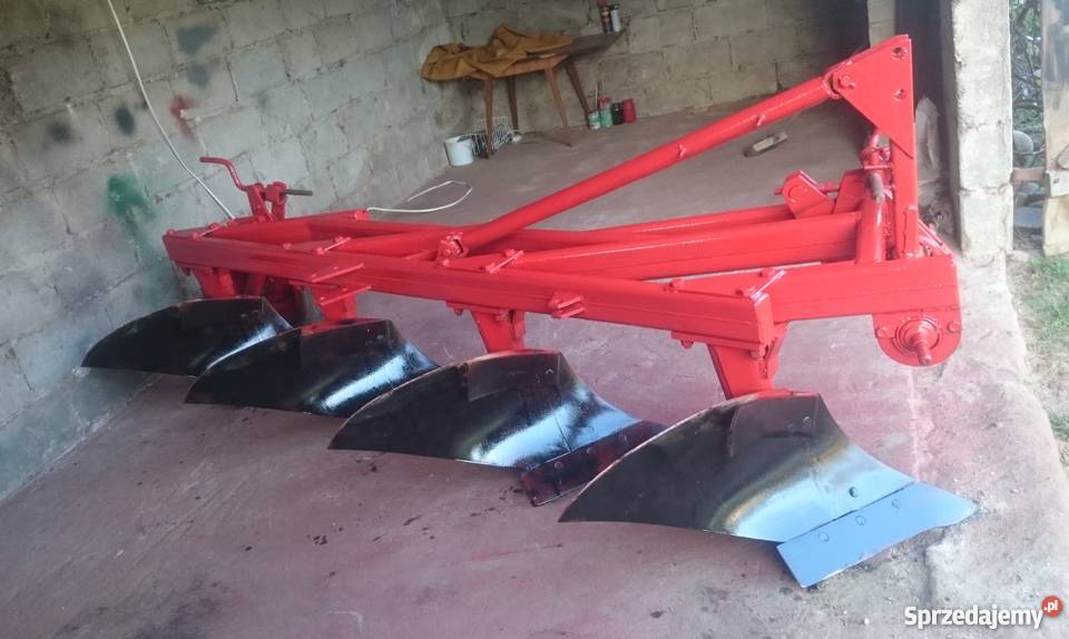 Pług unia Grudziądz 4 skibowy zagonowy Sierakowice