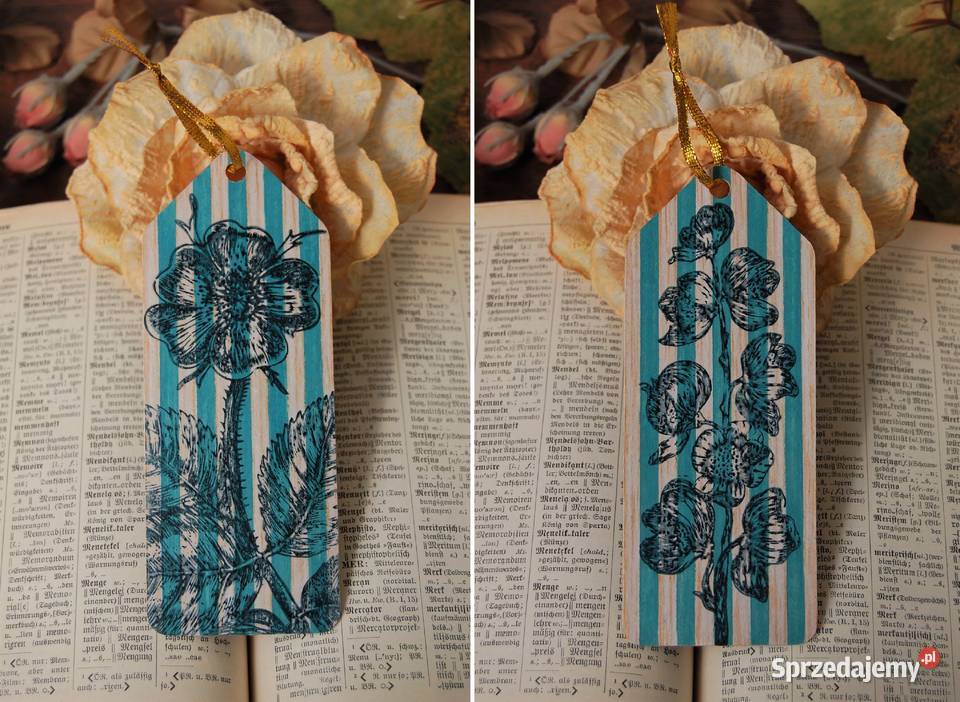 Zakładka do książek dzika róża rękodzieło lubelskie Lublin