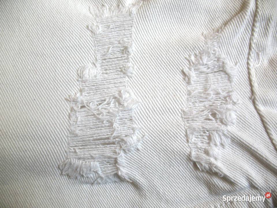 Szorty spodenki Jeans 34 XS biodra 86 biały Spodnie Siedlce