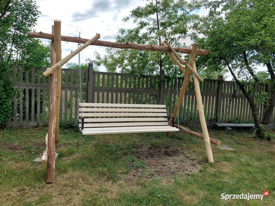 Huśtawka ogrodowa drewniana śląskie Częstochowa