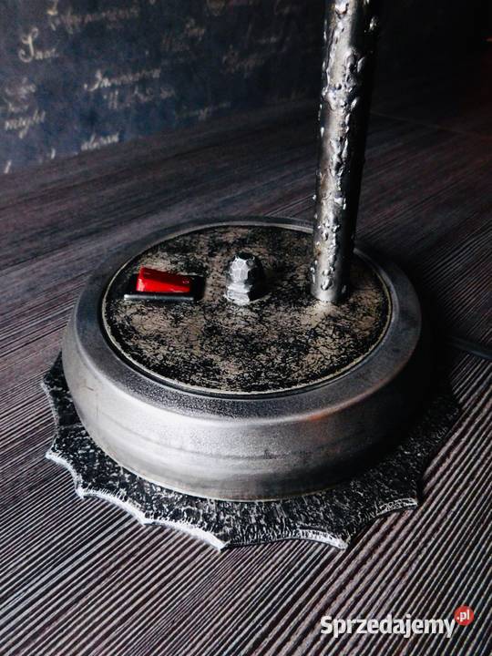 Lampa biurkowa PRL metamorfoza Słupsk