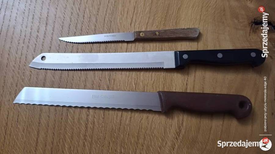 Trzy noże kuchenne Przybory kuchenne sprzedam