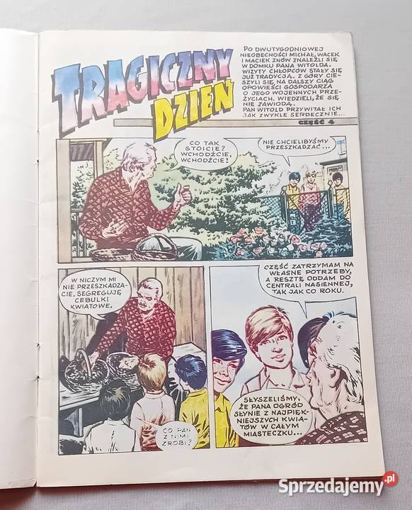 Komiks Tajemnica złotej maczety 4 Tragiczny Antykwariat wielkopolskie Koźminek sprzedam