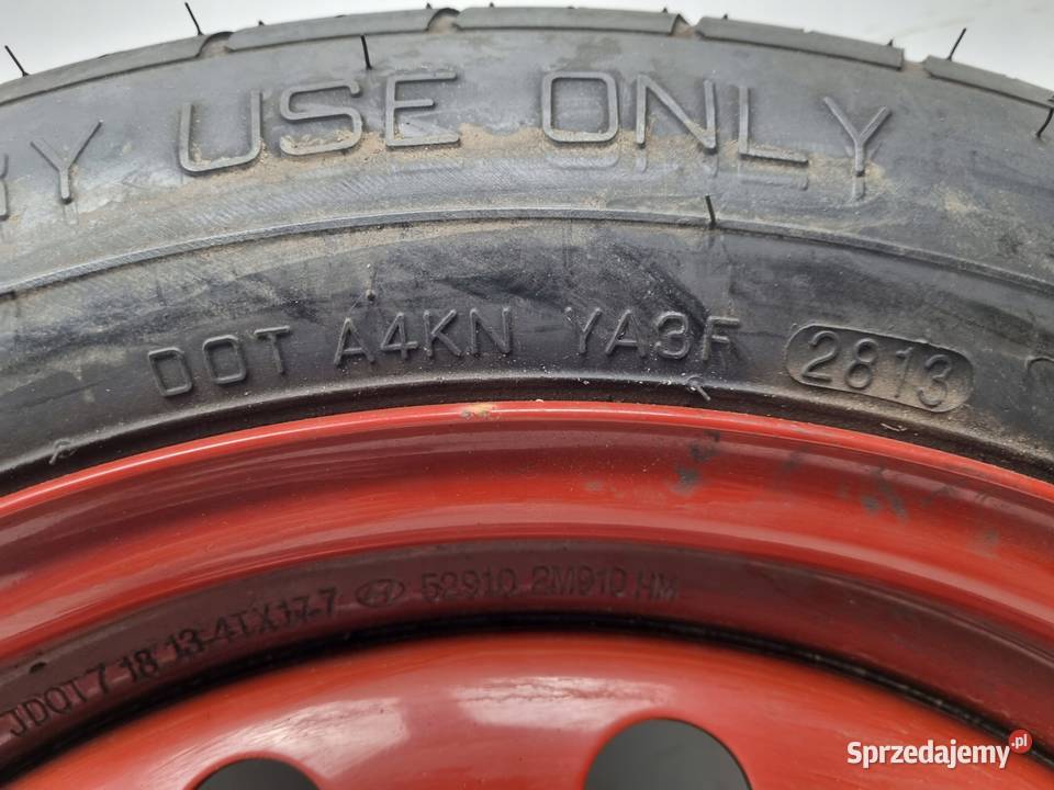 KOŁO DOJAZDOWE Hyundai i40 13580 R17 5x1143