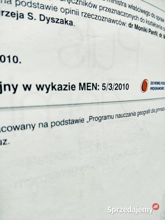Puls ziemi 3 podręcznik gimnazjum antykwariat Warszawa