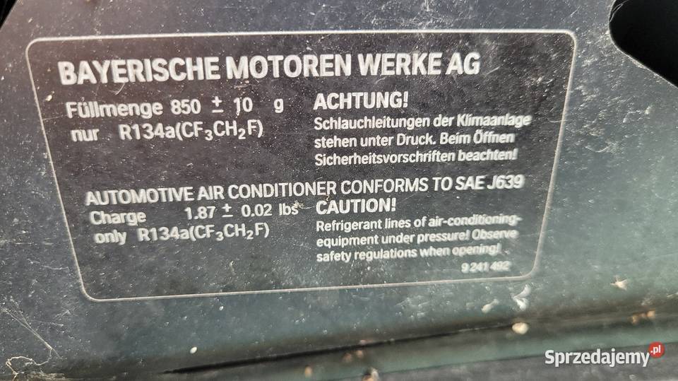 Bmw 5 f 10 maska silnika osobowe Tomaszów Lubelski