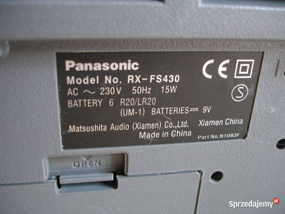 Radiomagnetofon PANASONIC RXFS430 Zielona Góra
