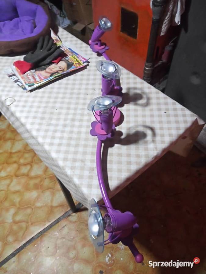 Elegancki 90 fioletowty kinkiet 4 Gdynia