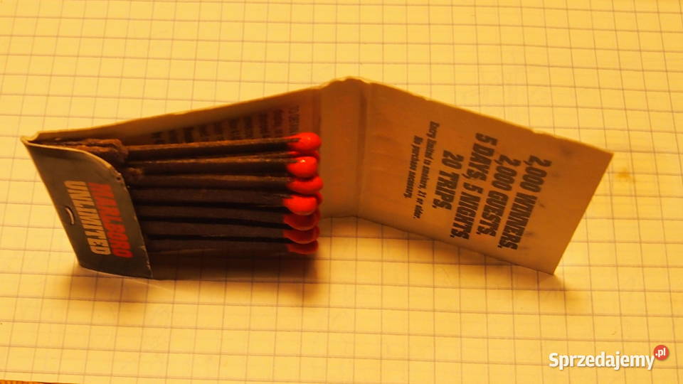 Marlboro Unlimited zapałki Eddy Match Canada Pozostałe śląskie Tychy