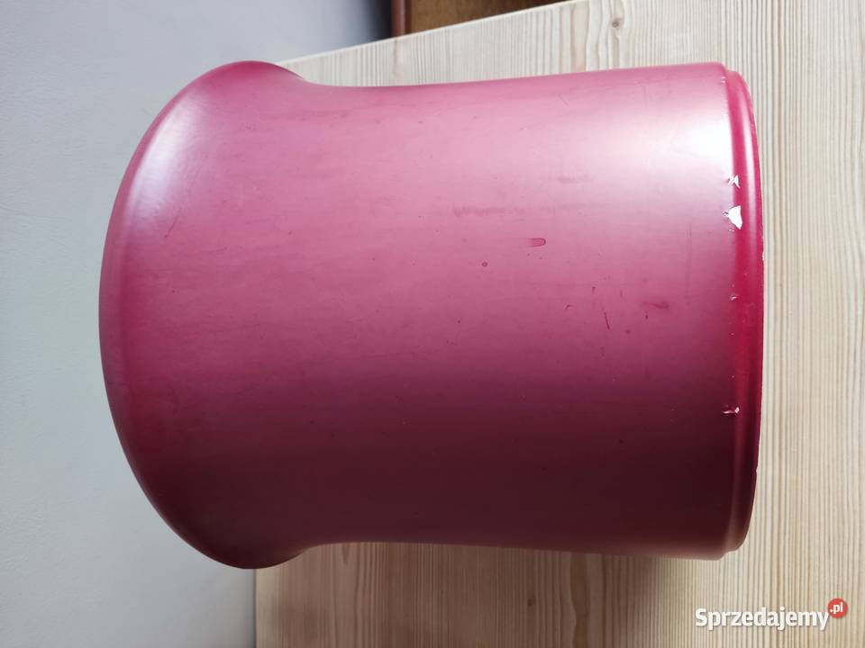 Donica doniczka ceramiczna odcień bordowy fi 29 Doniczki i osłonki